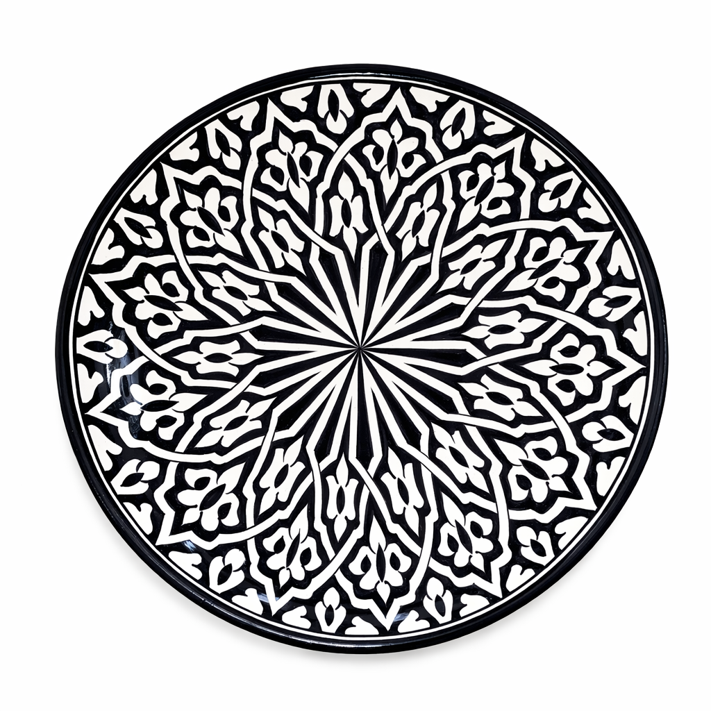 Assiette artisanale – Motif traditionnel marocain