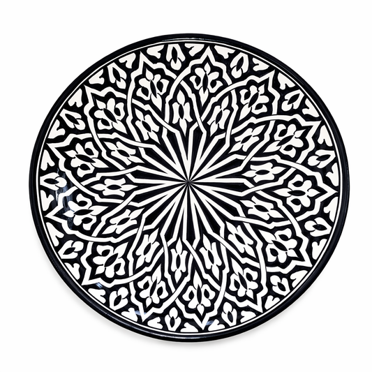 Assiette artisanale – Motif traditionnel marocain