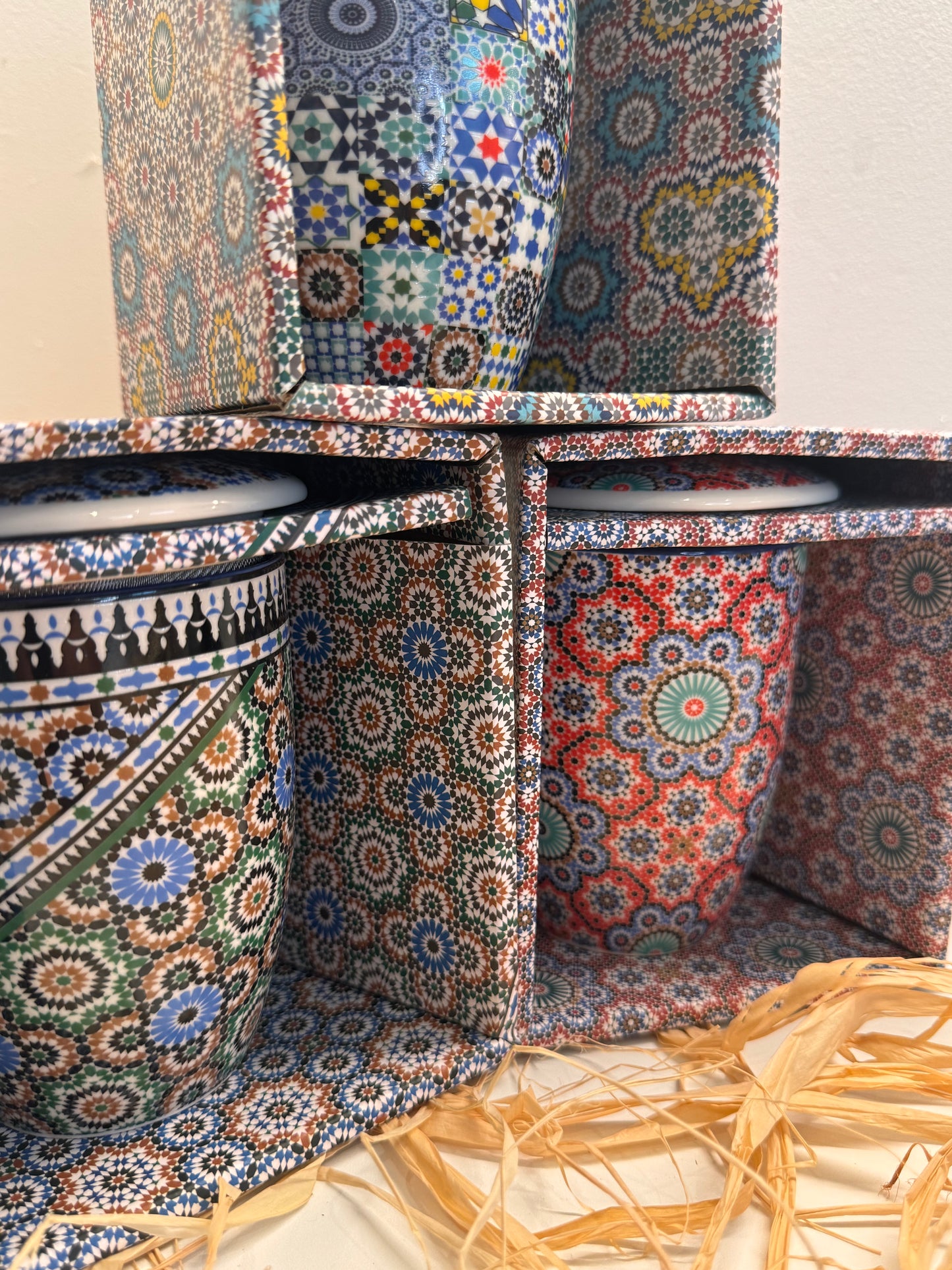 Mug Zellig Premium avec Infuseur & Couvercle Assorti