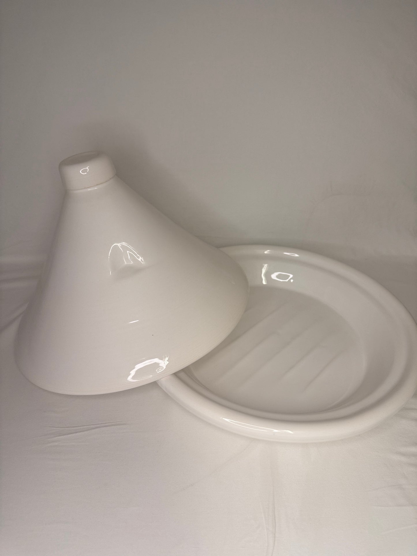 Grand tajine blanc – Collection Pure Artisan