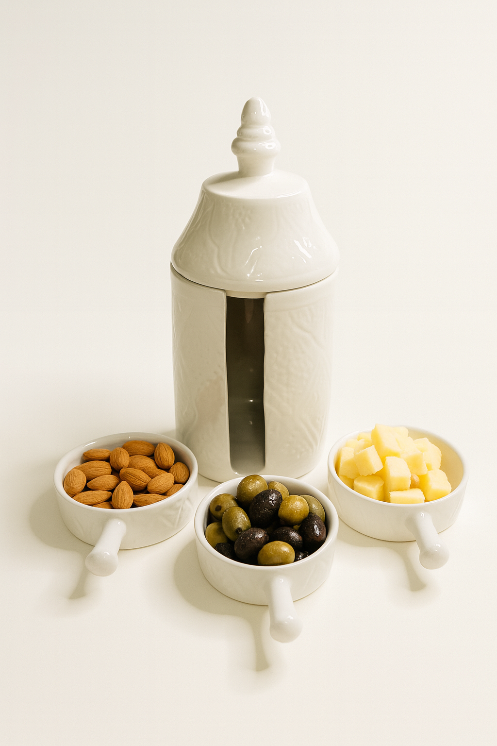 Tour de saveurs – 3 ramequins blancs