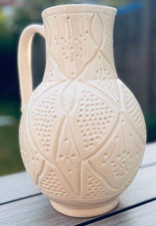 Carafe artisanale blanche 3l ✨