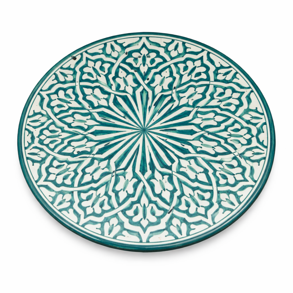 Assiette artisanale – Motif traditionnel marocain