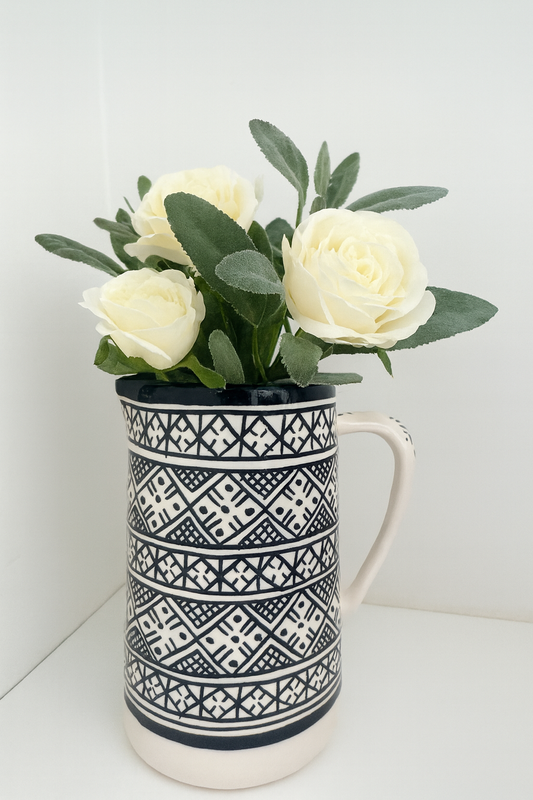 Carafe artisanale  – Noir & Blanc