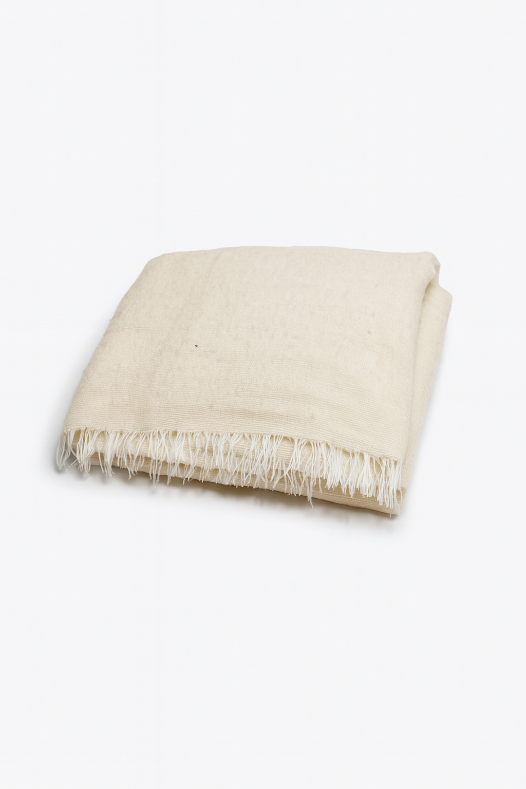 Couverture artisanale en pure laine brute