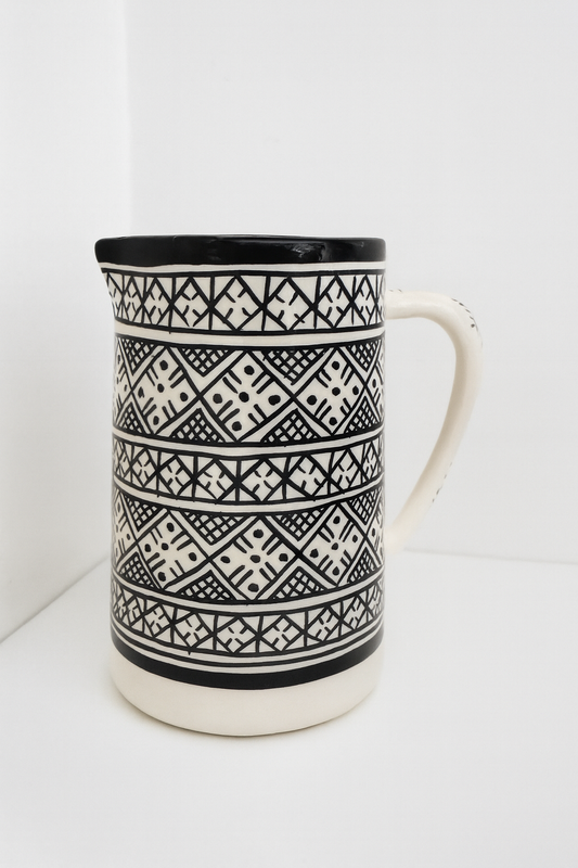 Carafe artisanale  – Noir & Blanc