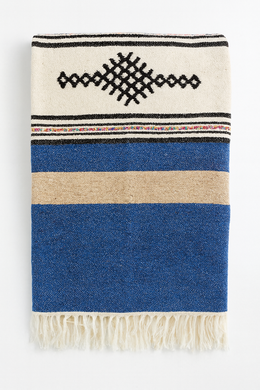 Plaid artisanal en coton naturel