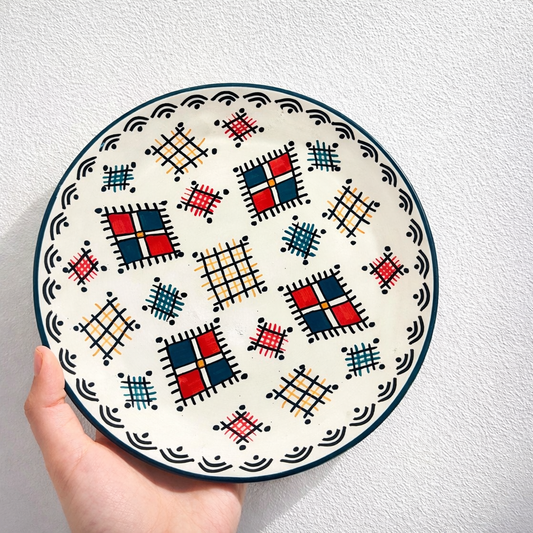 Assiette artisanale Motif berbère
