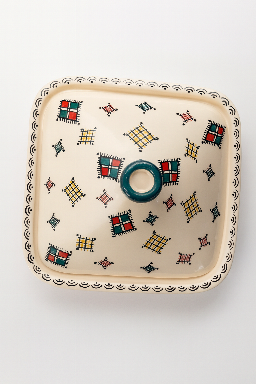 Grand Tajine de présentation – Motifs berbères