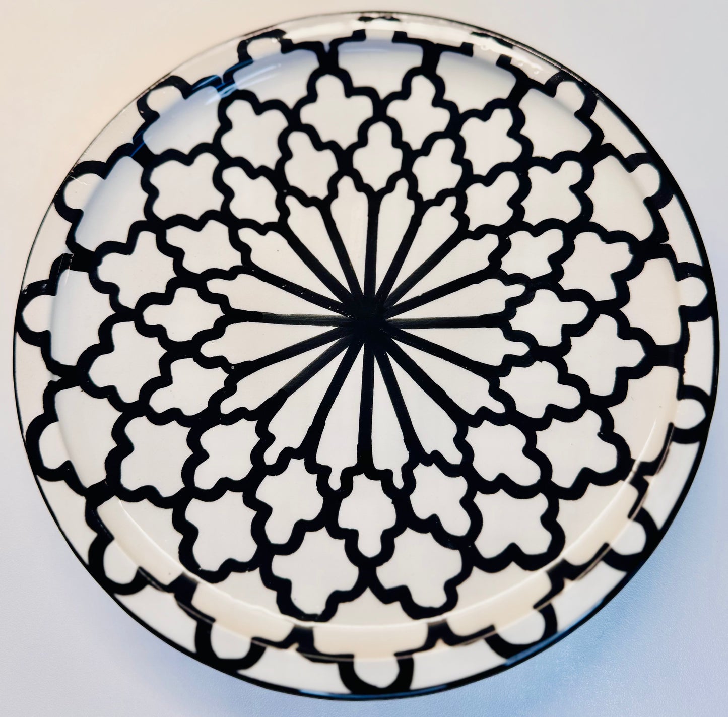 Assiette Noir & Blanc