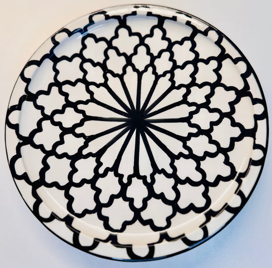 Assiette Noir & Blanc