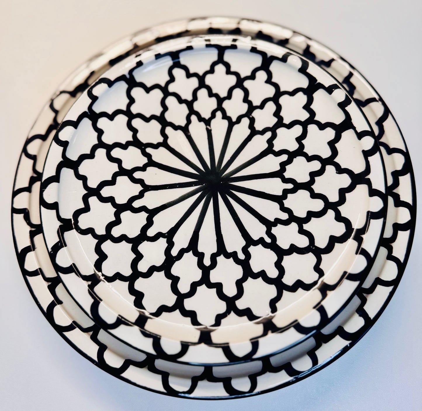 Assiette Noir & Blanc