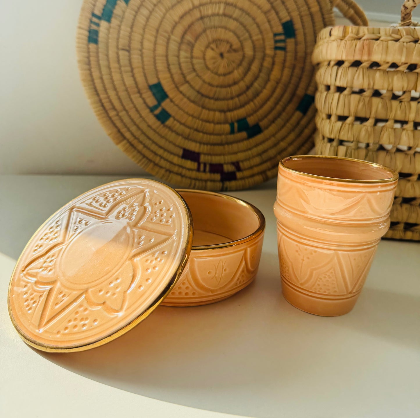 Boîte artisanale en céramique