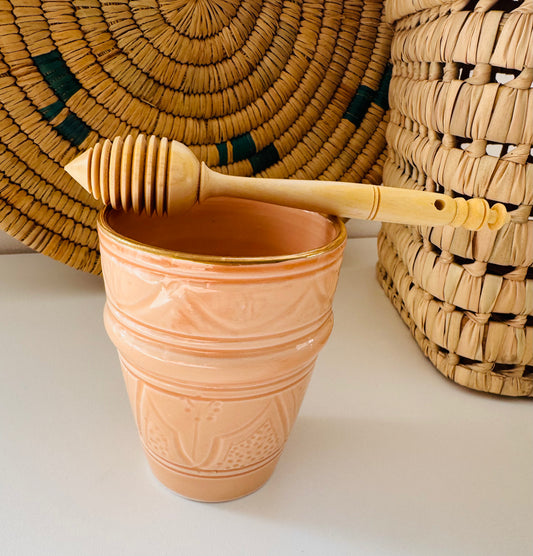Trempe miel artisanal en bois nature