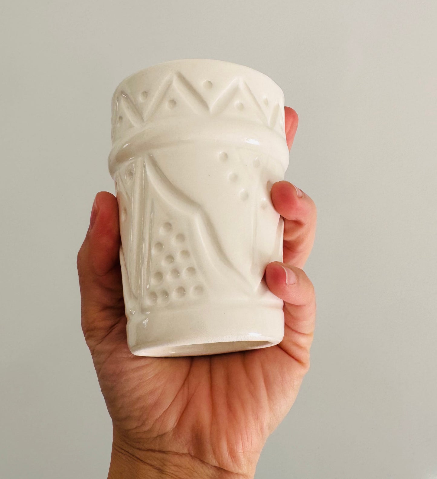 Mug artisanal blanc