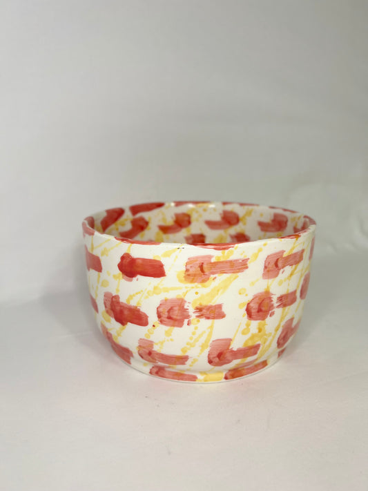 Saladier artisanal – Motifs minimalistes