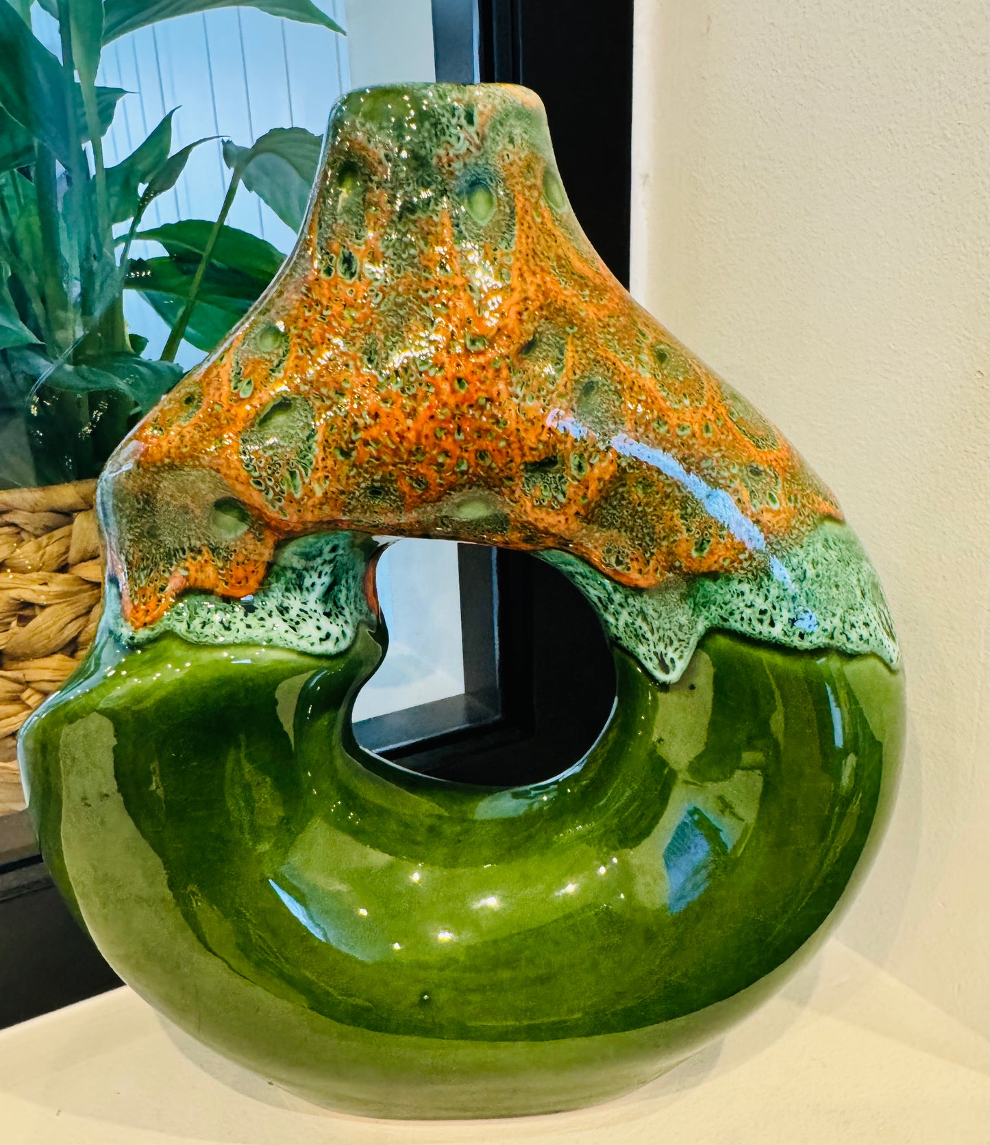 Vase Émeraude flamme